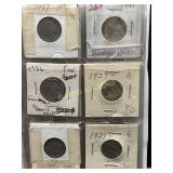 Collection of U.S. Nickels Featuring Buffalo, Jeff