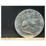1952 D Franklin Silver Half Dollar