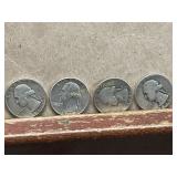 4 Washington Silver Quarters
