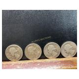 Four Early 90% Silver U.S. Quarters
