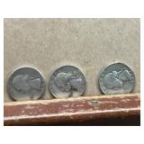 3ï¿½ Washington Silver Quarters