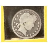 1899 Barber Silver Quarter