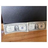 2 1935 $1 Consecutive Silver Certificates Uncircul