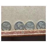 4 Washington Silver Quarters