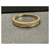 14 KT Yellow Gold Diamond Band Ring