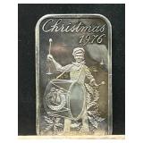 1976 Christmas 1 Ounce Silver Bar