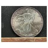 2001 American Silver Eagle .999 Fine Silver Coin