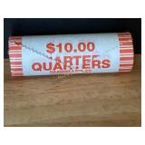 $10.00 Roll of U.S. State Quarters