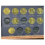 Set of Presidential Gold-Clad Commemorative Rounds