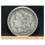 1885 Morgan Silver Dollar, 90% Silver Composition