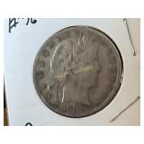 1908-O Barber Half Dollar Silver