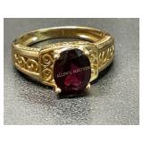 14 KT Yellow Gold Turmaline Ring,