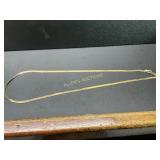 14 KT Yellow Gold Flat Link Chain