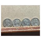 4 Washington Silver Quarters