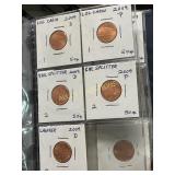 Collection of 19 U.S. Pennies Featuring Log Cabin,