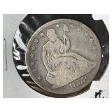 1858-O Silver Seated Liberty Half Dollar