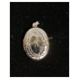 Sterling Silver Oval Photo Locket
