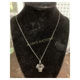 Sterling Silver Necklace withï¿½ Pendant