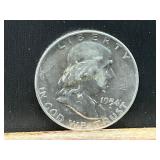 1954 D Franklin Silver Half Dollar
