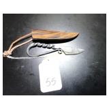 Straight Point Damascus Custom Knife with Sheath