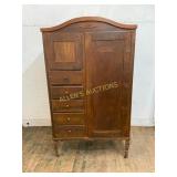 Wooden Wardrobe with Drawers