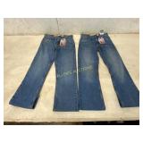 Two Levi's Straight-Leg Jeans