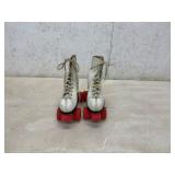 White Leather Roller Skates