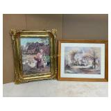 Framed Farmhouse Paintings