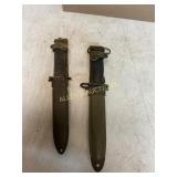 Pair Scabbards with Bayonets