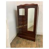 Wood Wardrobe with Drawers