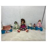 5 Collectible Dolls with Boxes