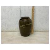 Stoneware Jar with Glaze and Handles