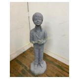 Concrete Boy Statue