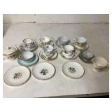 Floral Teacup and Saucer Set