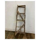 5-Foot Wooden Folding Ladder
