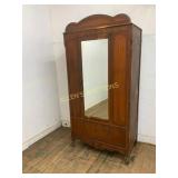 Wooden Wardrobe with Mirrored Door