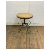 Round Metal Table With Painted Top