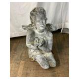 Concrete Kneeling Angel Statue