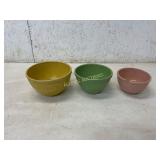 Three McCoy Mixing Bowls