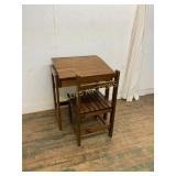Wooden Child's Desk with Chair