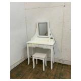 Child's Vanity and Stool Set