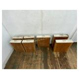 7 Wooden Drawers With Handles