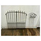 Wrought Iron Gate and Trellis