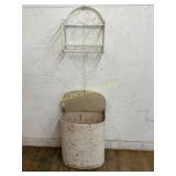 Metal Wall Rack and Metal Bin