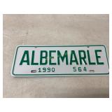 Albemarle License Plate