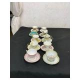 10 Tea Cup and Saucer Pairs
