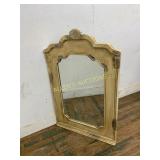 Carved Mirror With Shell Motif