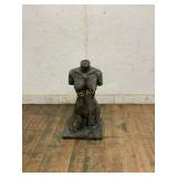 Cast Stone Female Torso Sculpture