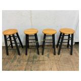 4 Wooden Stools