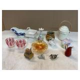 Assorted Ceramic, Glass, and Porcelain Decor